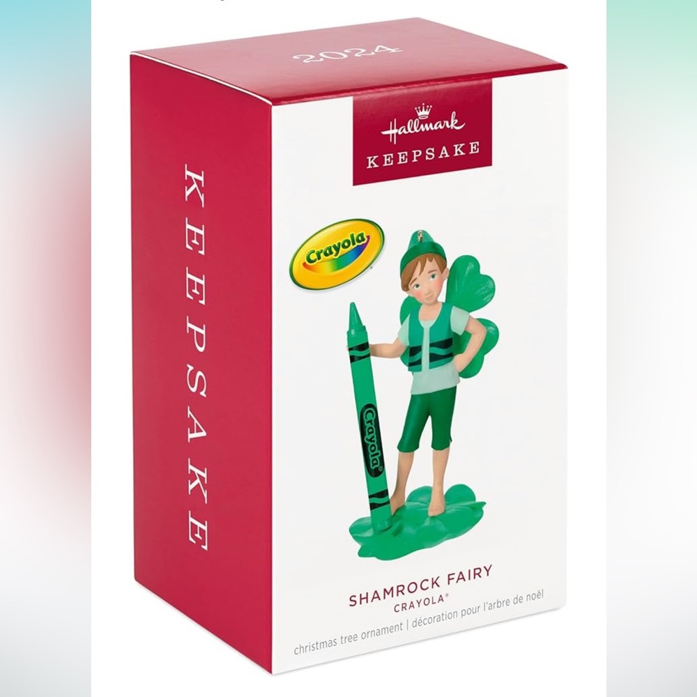 Hallmark Keepsake Christmas Ornament 2024, Crayola Shamrock Fairy